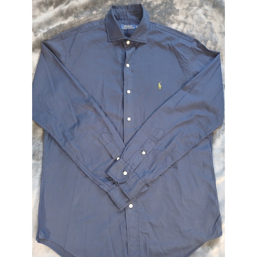 Vintage Polo Ralph Lauren Button Up Shirt   Mens Long Sleeve Mens MEDIUM  Dress - Picture 3 of 11